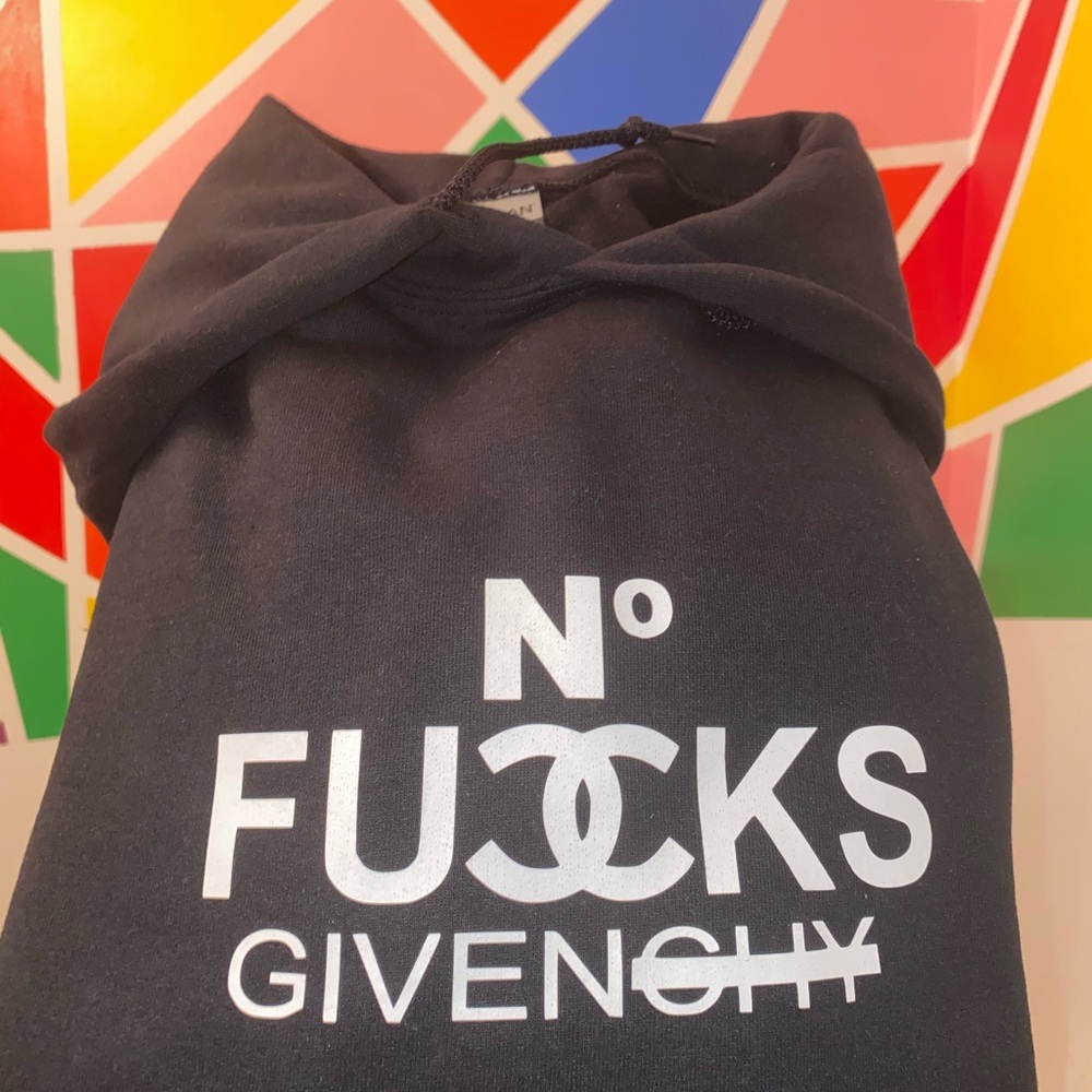 No f*** given designee inspired hoodie